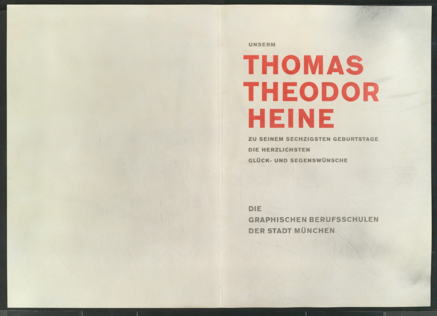 Unserem Thomas Theodor Heine zu seinem sechzigsten Geburtstage die herzlichen Glück- und Segenswünsche — Blatt 2