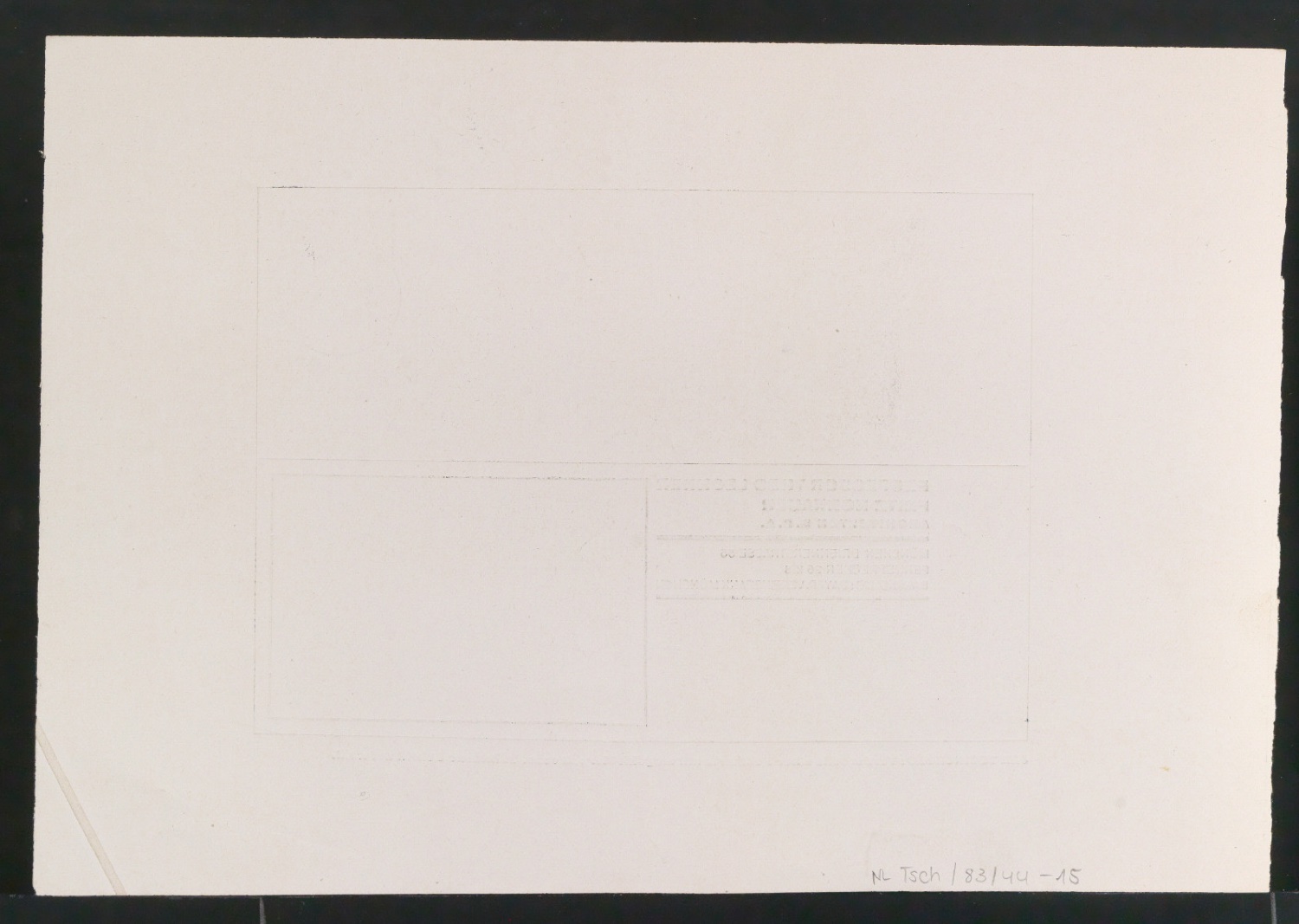 Probedruck für eine Illustration mit Postkarte für Architekturbüro Lechner & Norkauer — Blatt 2