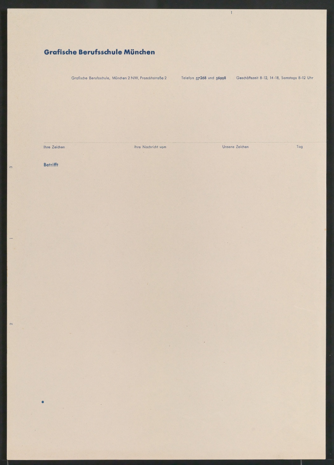 Geschäftsbriefvordruck nach Din 676 — Blatt 5