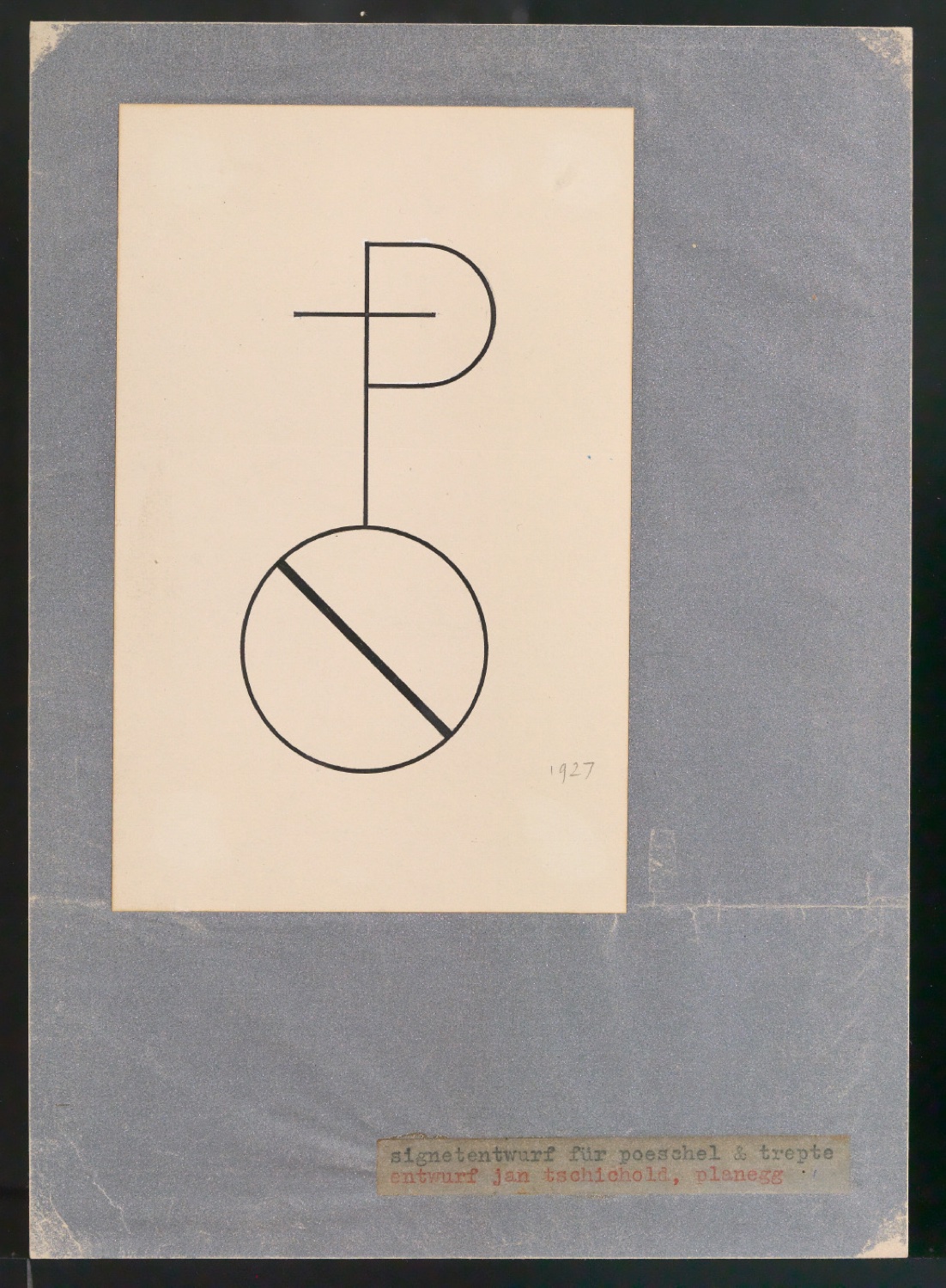 Entwürfe und finale Version von Verlegermarke für Poeschel & Trepte — Blatt 3
