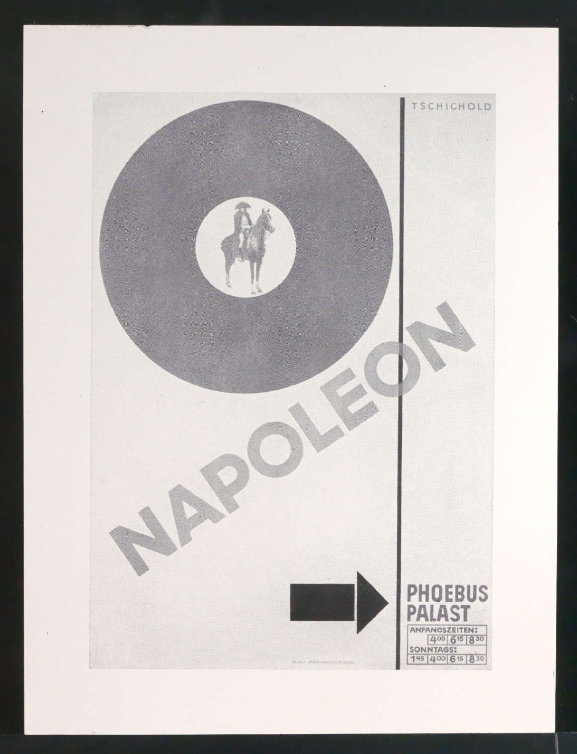 Verkleinerter Nachdruck von Plakat Napoleon für Phoebus-Palast — Blatt 1