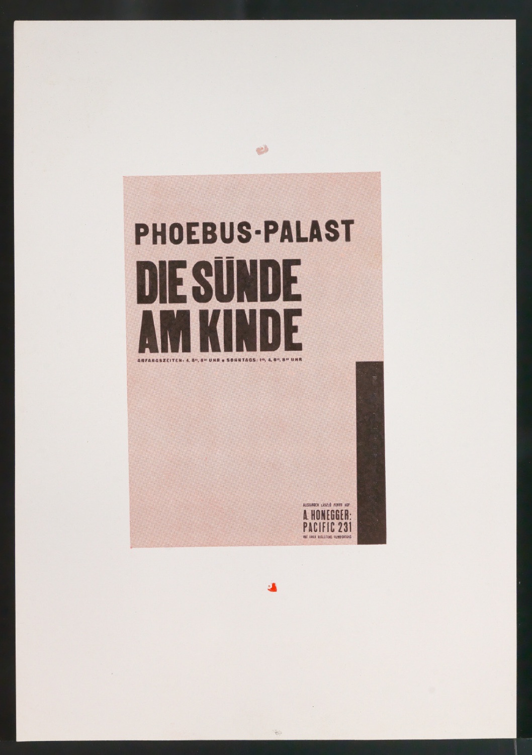Verkleinerte Probedrucke von Plakat Die Sünde am Kinde für Phoebus-Palast — Blatt 5