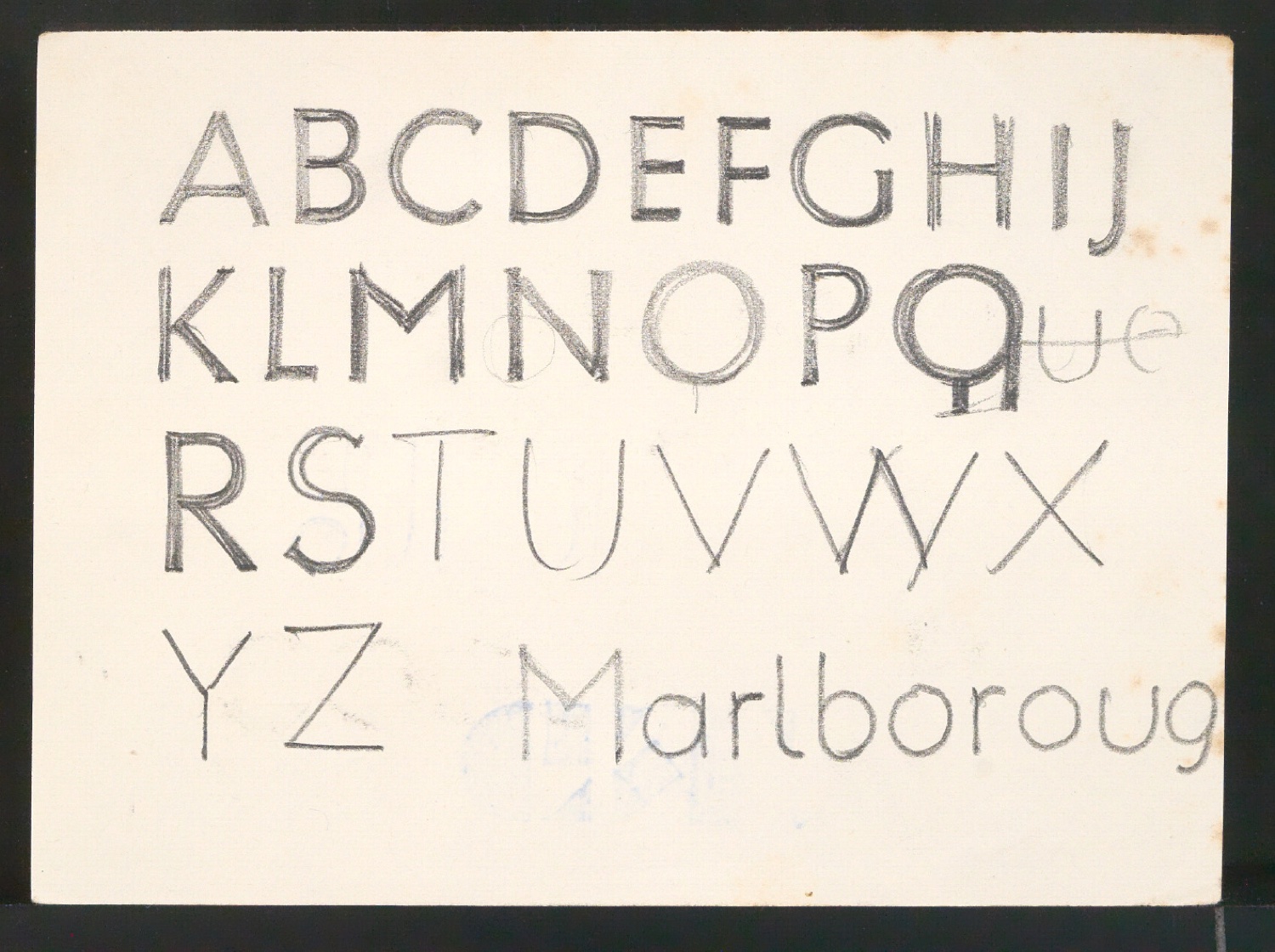 Entwürfe einer konstruierten Grotesk — Blatt 1