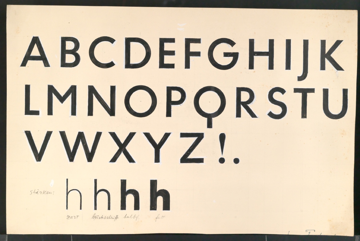 Entwürfe einer konstruierten Grotesk — Blatt 5