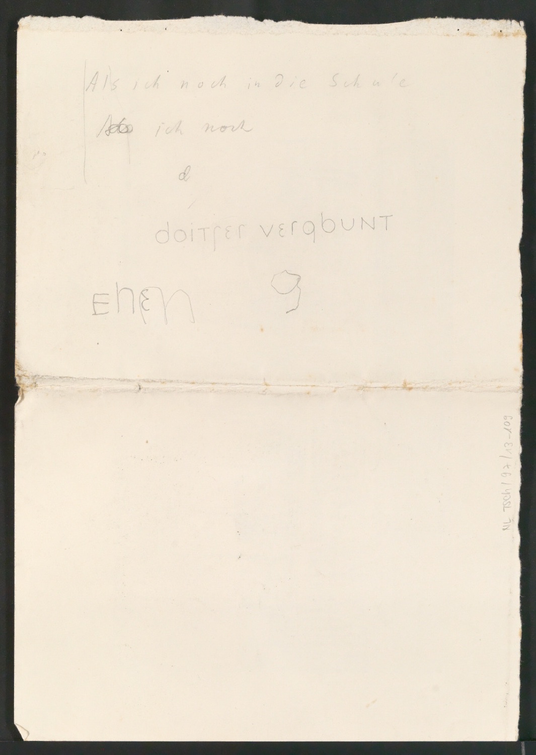 Entwurfszeichnungen für versuch einer neuen schrift — Blatt 2