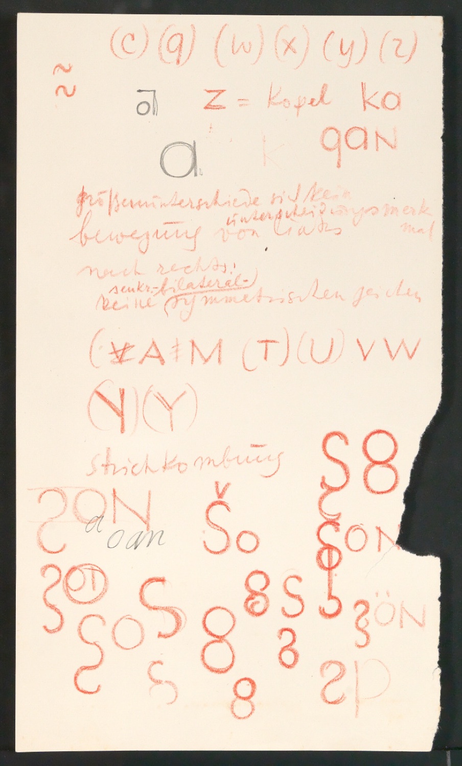 Entwurfszeichnungen für versuch einer neuen schrift — Blatt 11