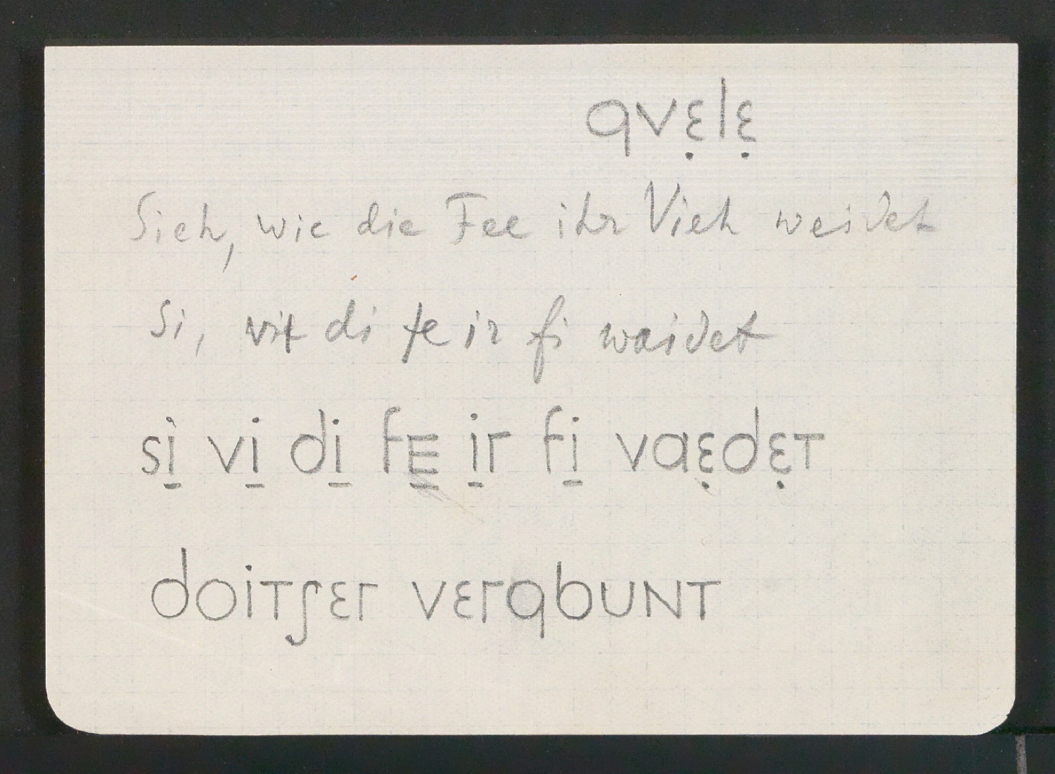 Entwurfszeichnungen für versuch einer neuen schrift — Blatt 15
