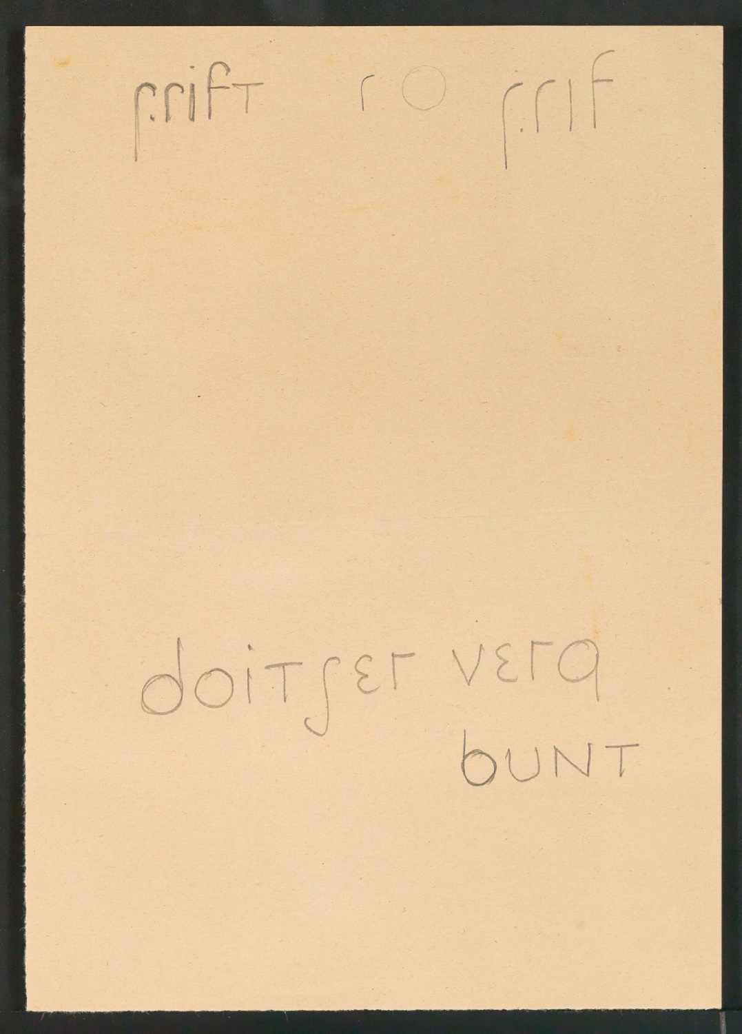 Entwurfszeichnungen für versuch einer neuen schrift — Blatt 21