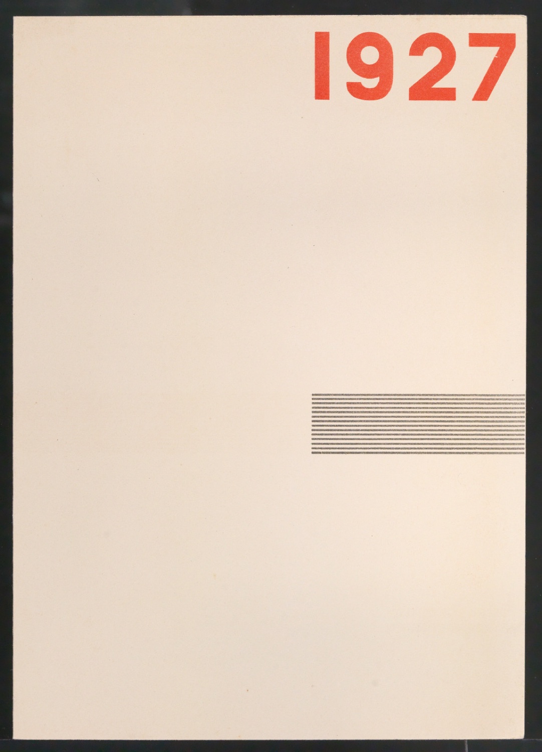 Neujahrswunsch 1927 — Blatt 1