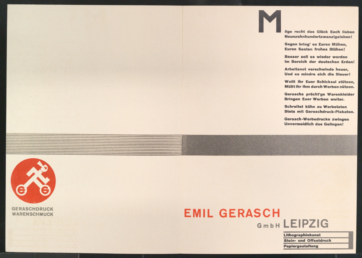 Neujahrswunsch 1927 — Blatt 2