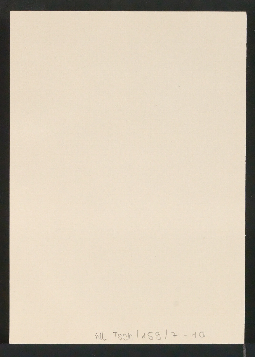 Karte mit Stempel für Meisterschule für Deutschlands Buchdrucker — Blatt 2
