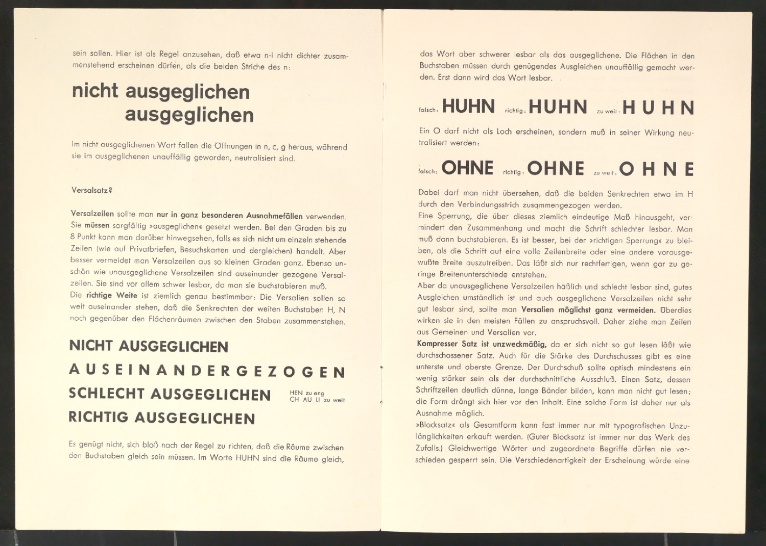 Regeln für die Gestaltung des Akzidenzsatzes — Blatt 2