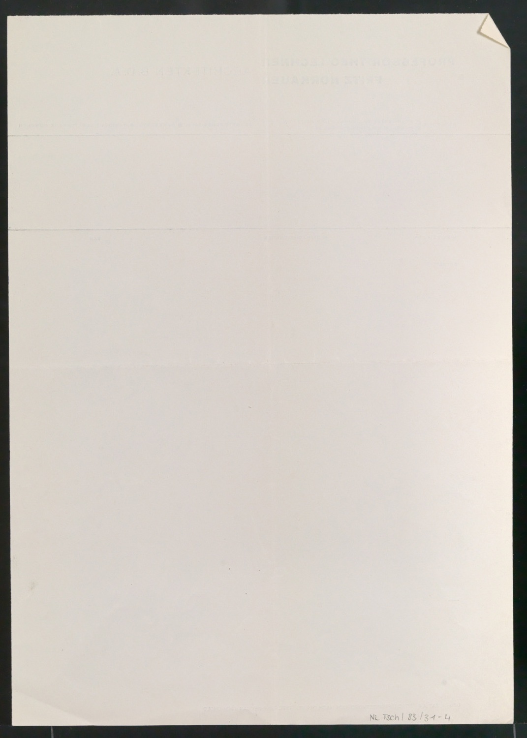 Briefbogen für Architekturbüro Lechner & Norkauer — Blatt 2