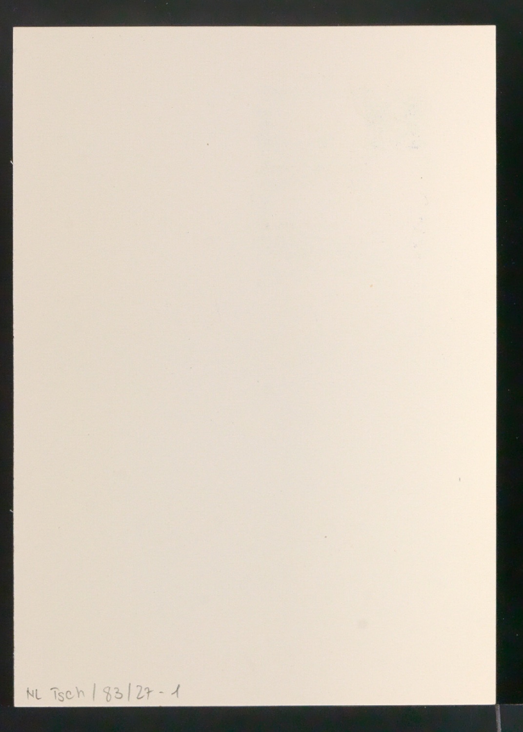 Karte mit Stempel für Meisterschule für Deutschlands Buchdrucker — Blatt 2