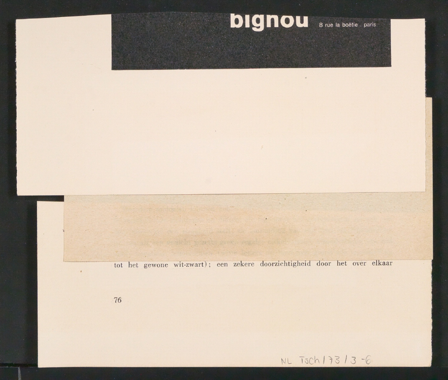 Notizen und gesammelte Firmenzeichen für das Typoskript Typosignete und Kurzzeichen — Blatt 8