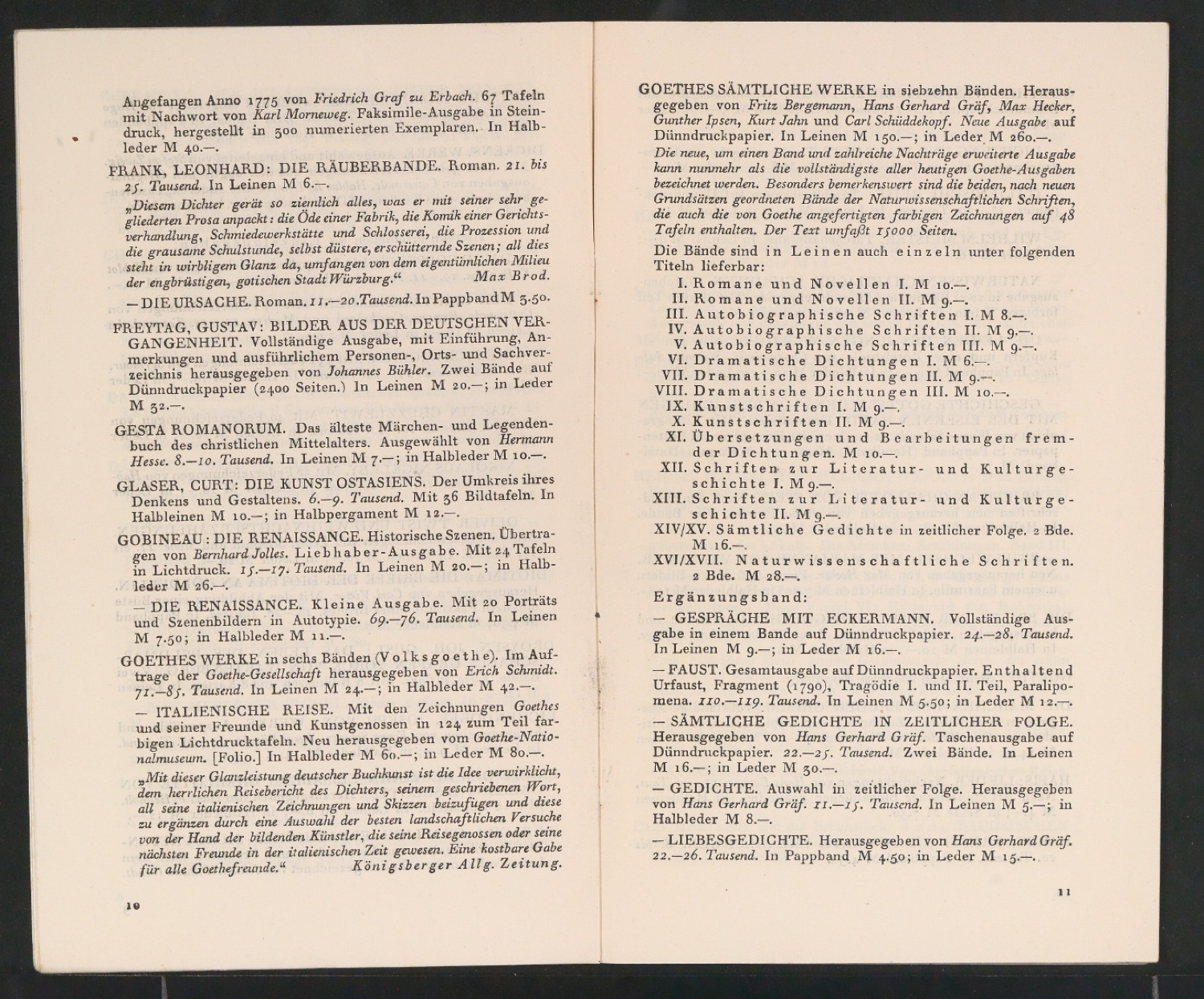 Bücher des Insel-Verlags — Blatt 6