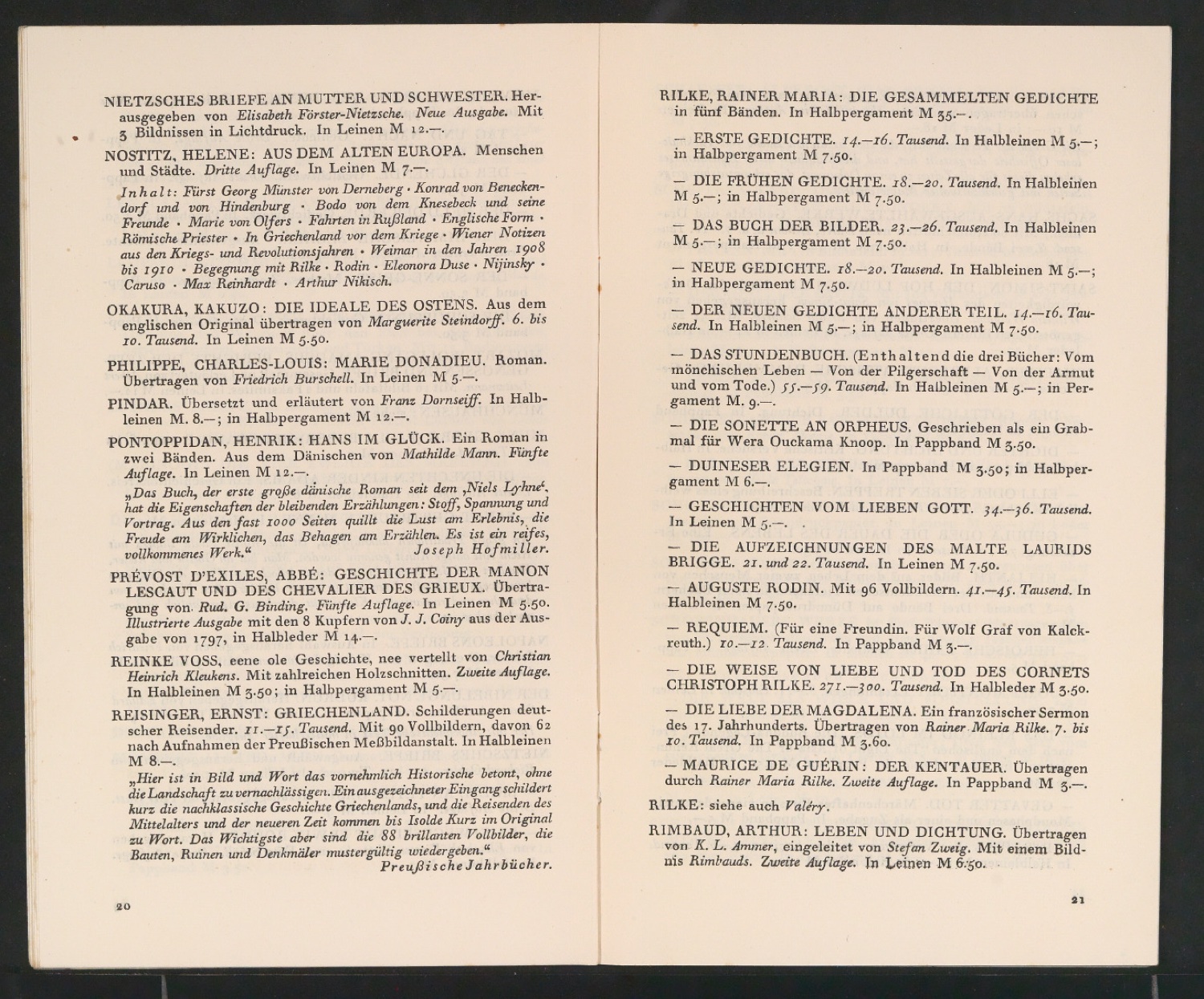 Bücher des Insel-Verlags — Blatt 11