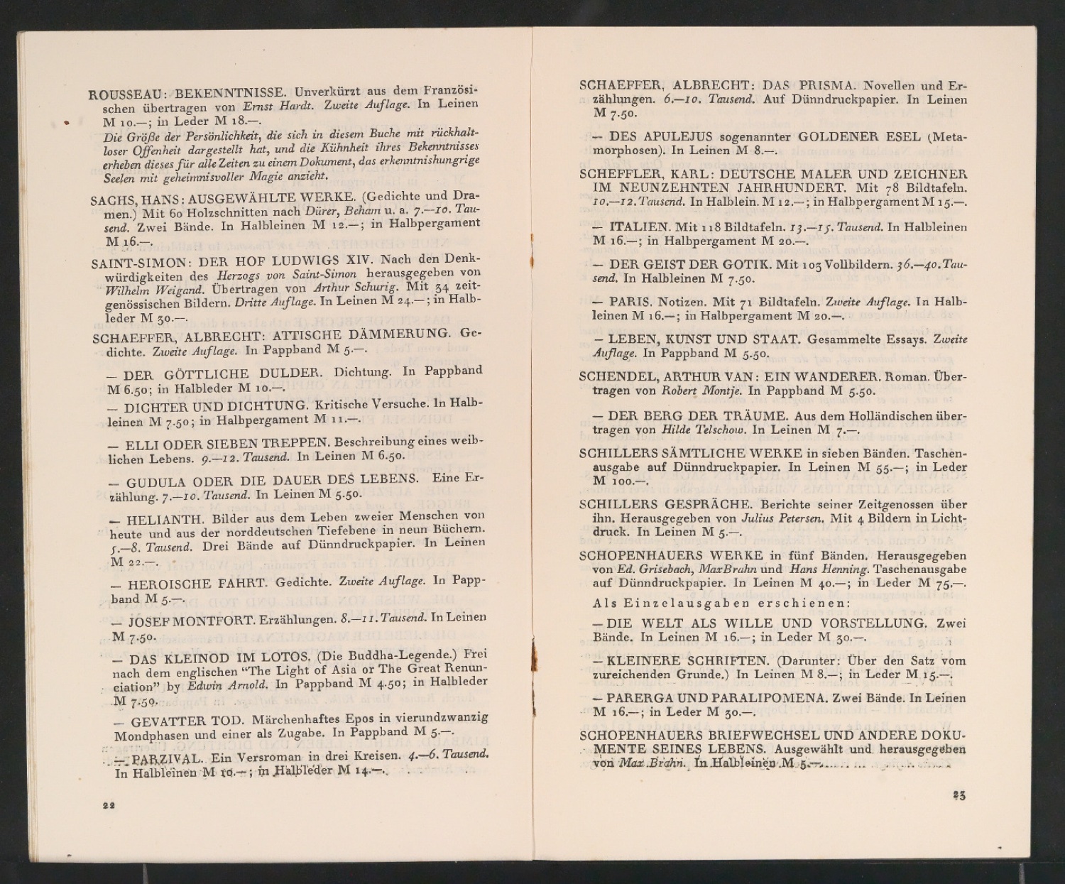 Bücher des Insel-Verlags — Blatt 12