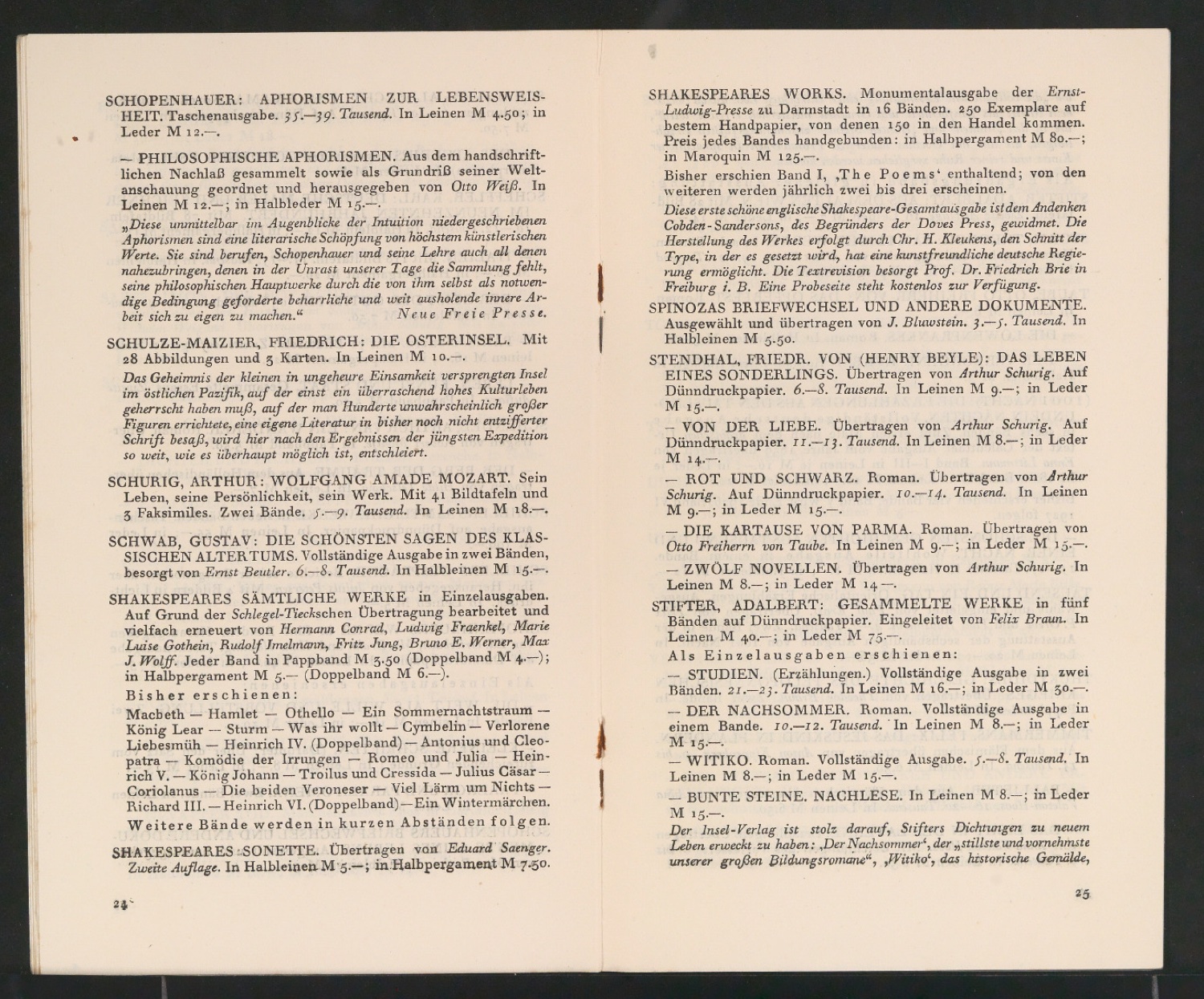 Bücher des Insel-Verlags — Blatt 13