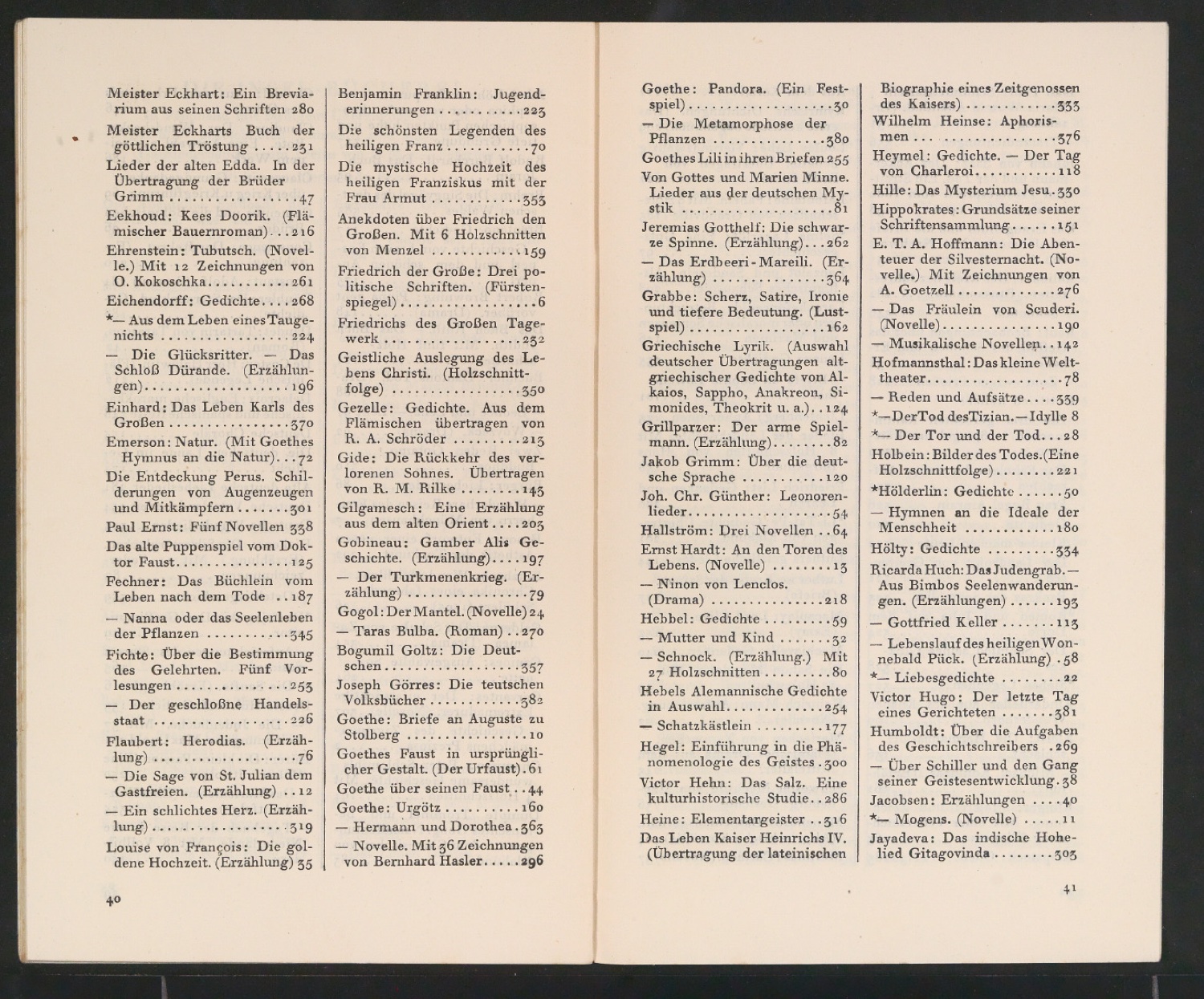 Bücher des Insel-Verlags — Blatt 21