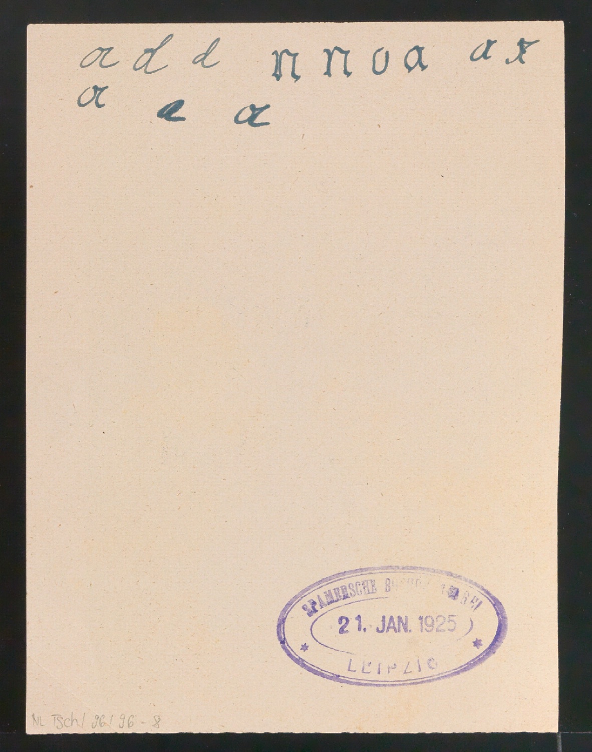 Probedruck für das Titelschild von Hans Christian Andersens Märchen — Blatt 2