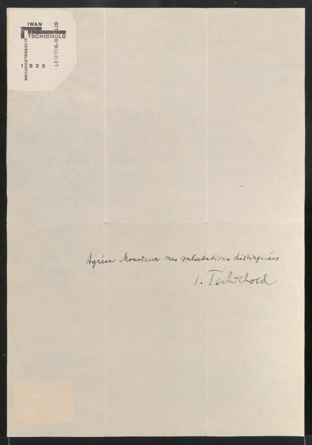 Entwurf von Briefbogen für Dr. Kurt Hermann — Blatt 1