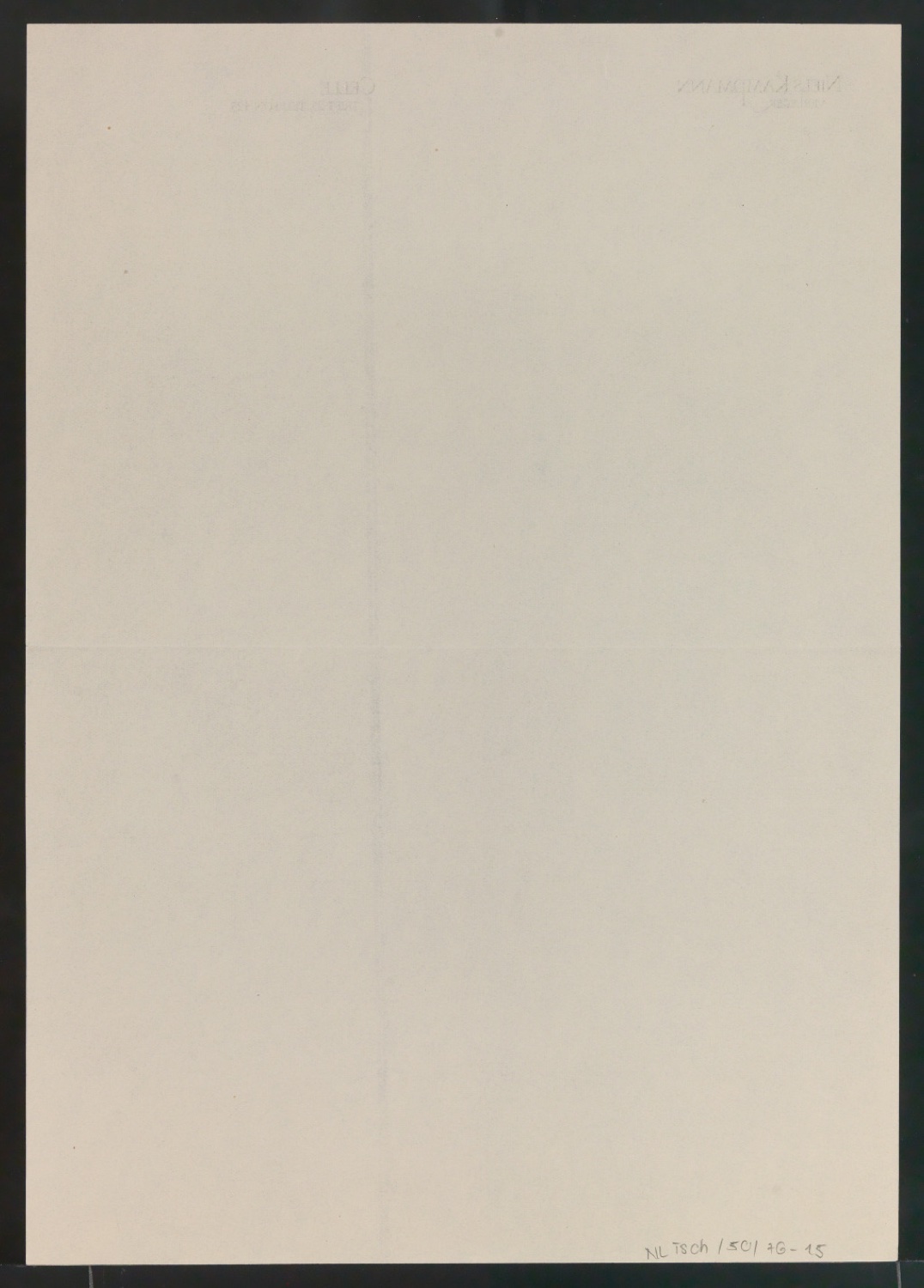 Briefumschlag und Briefbogen für Niels Kampmann — Blatt 4