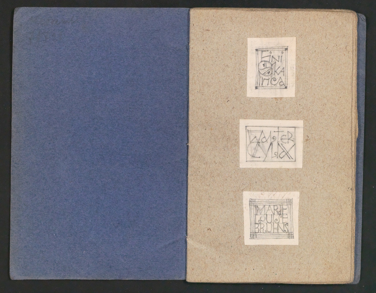 Skizzenbuch für Exlibris — Blatt 2