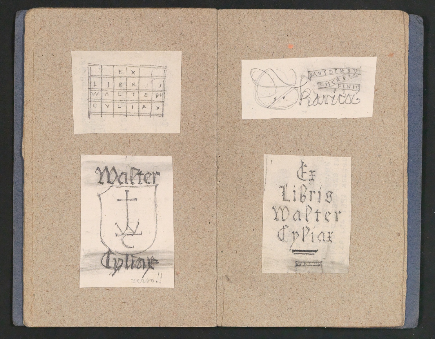 Skizzenbuch für Exlibris — Blatt 9