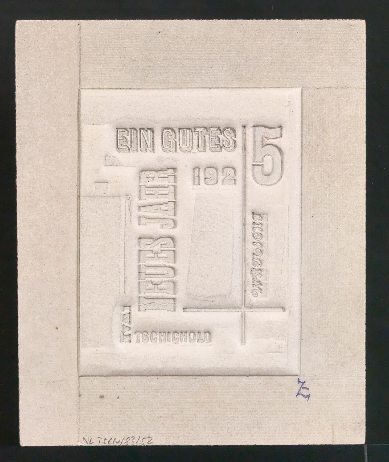 Mater für den Neujahrswunsch Ein Gutes Neues Jahr 1925 — Blatt 1
