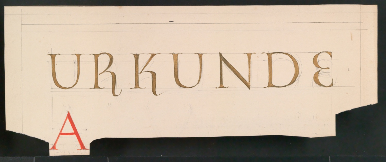 Kalligraphische Schreibübungen für Titel — Blatt 3