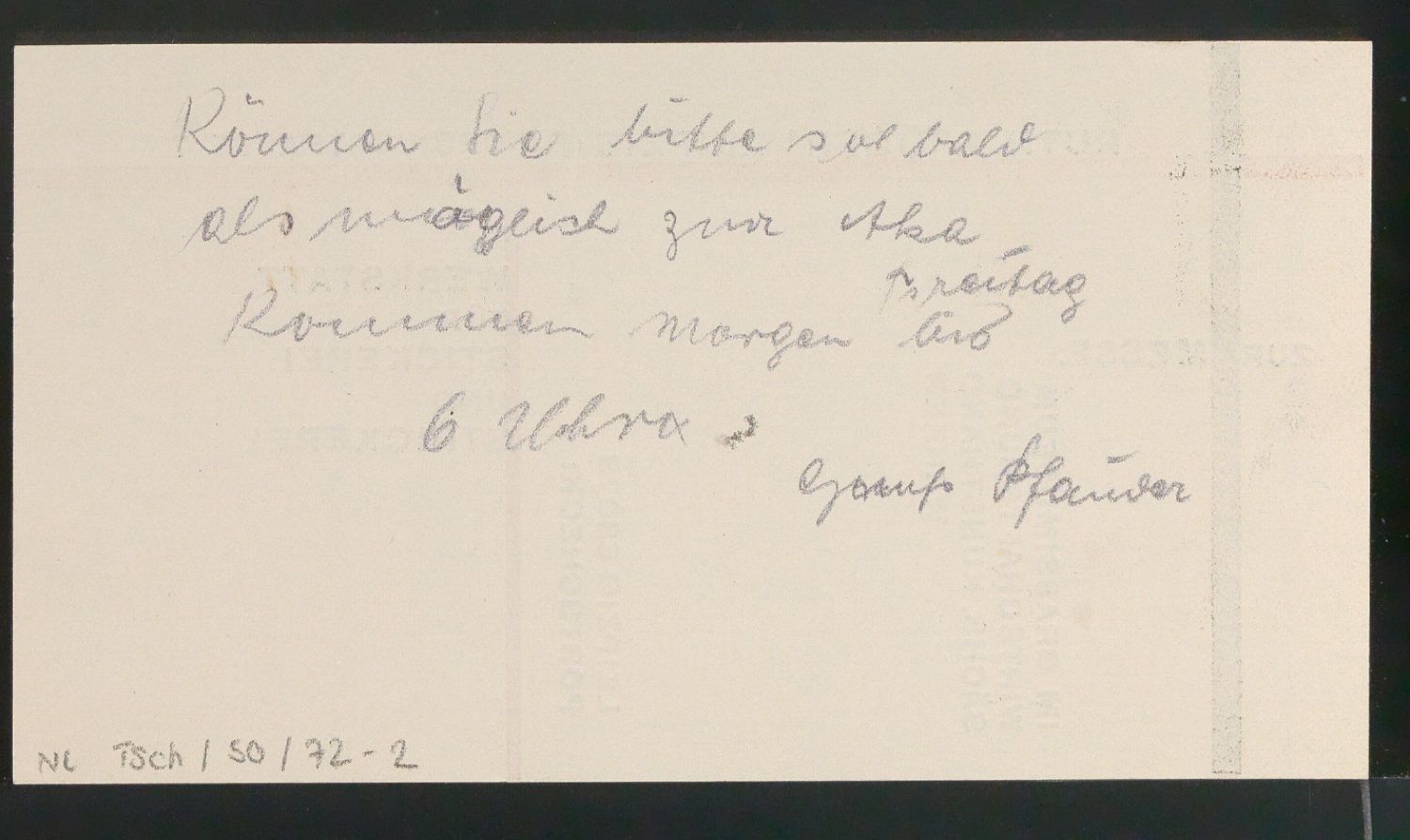 Probedruck von Visitenkarte für Ruth Krüger — Blatt 4