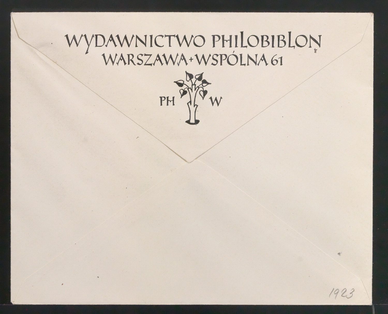 Briefumschlag für Philobiblon — Blatt 1