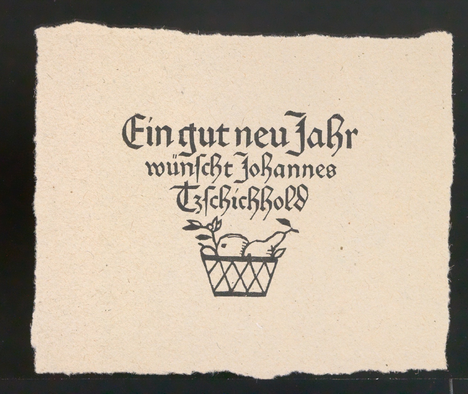 Ein gut neu Jahr wünscht Johannes Tzschichhold — Blatt 3