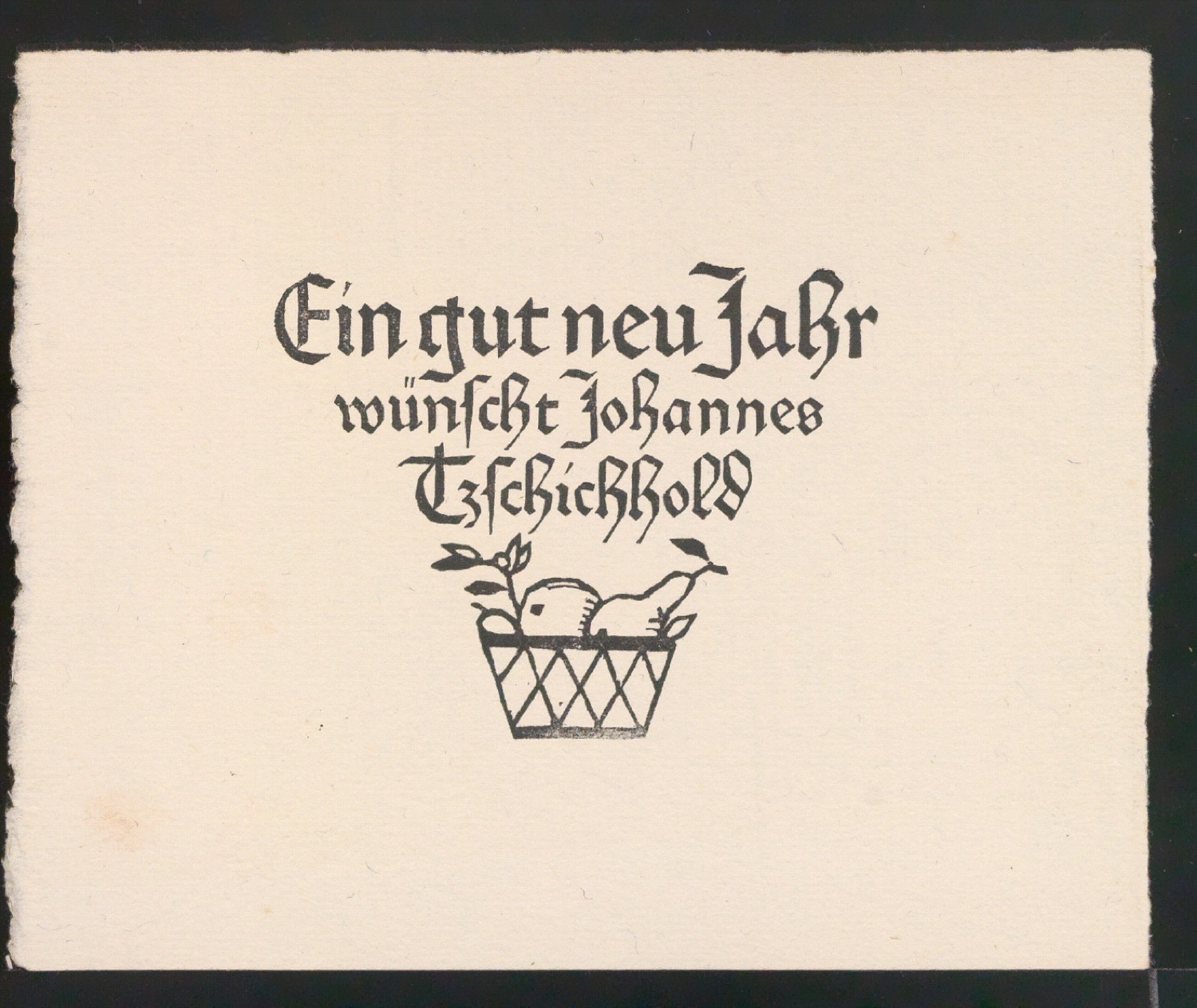 Ein gut neu Jahr wünscht Johannes Tzschichhold — Blatt 5