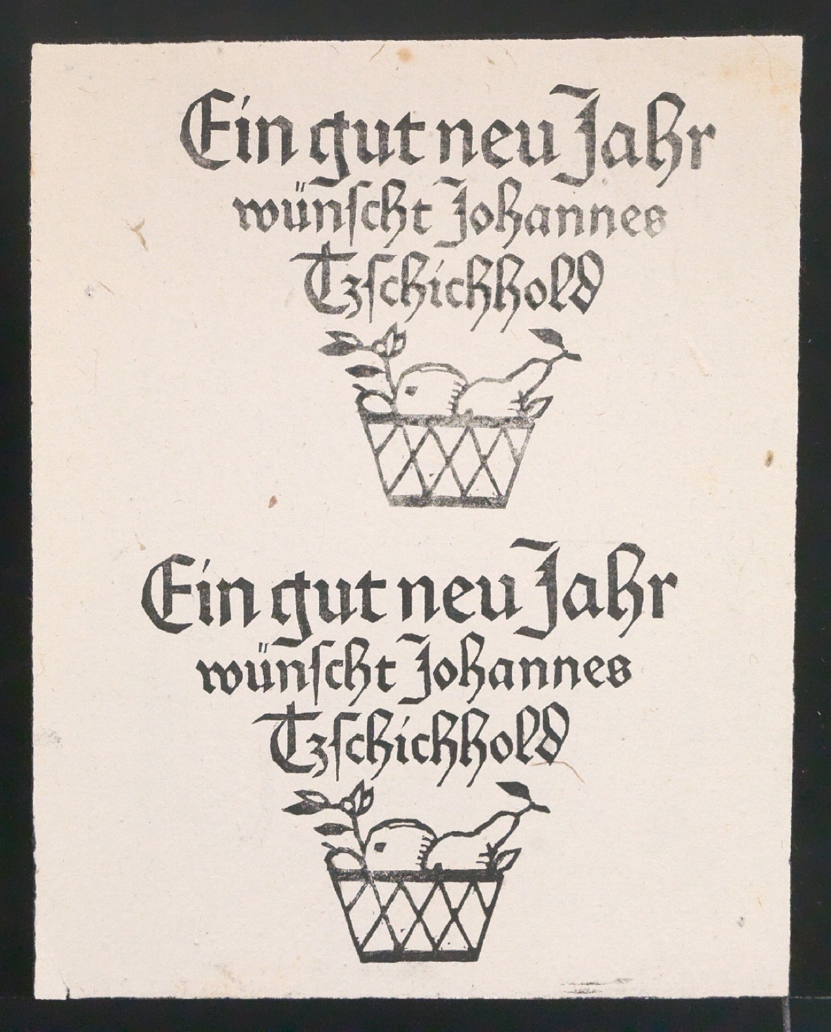 Ein gut neu Jahr wünscht Johannes Tzschichhold — Blatt 7