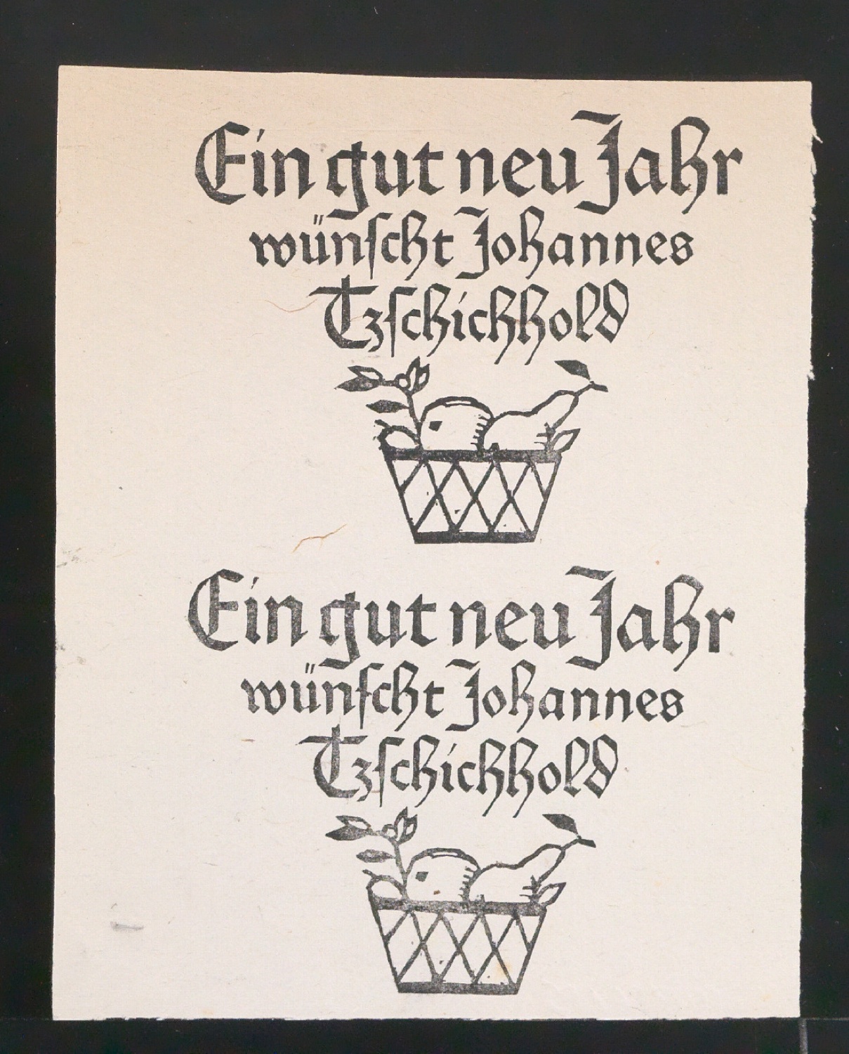 Ein gut neu Jahr wünscht Johannes Tzschichhold — Blatt 9