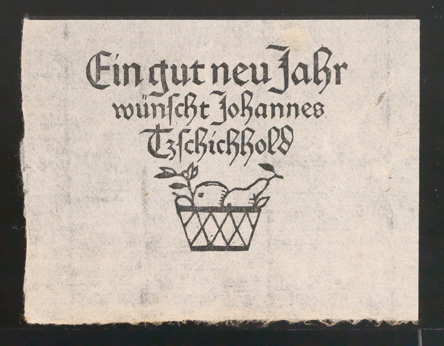 Ein gut neu Jahr wünscht Johannes Tzschichhold — Blatt 19