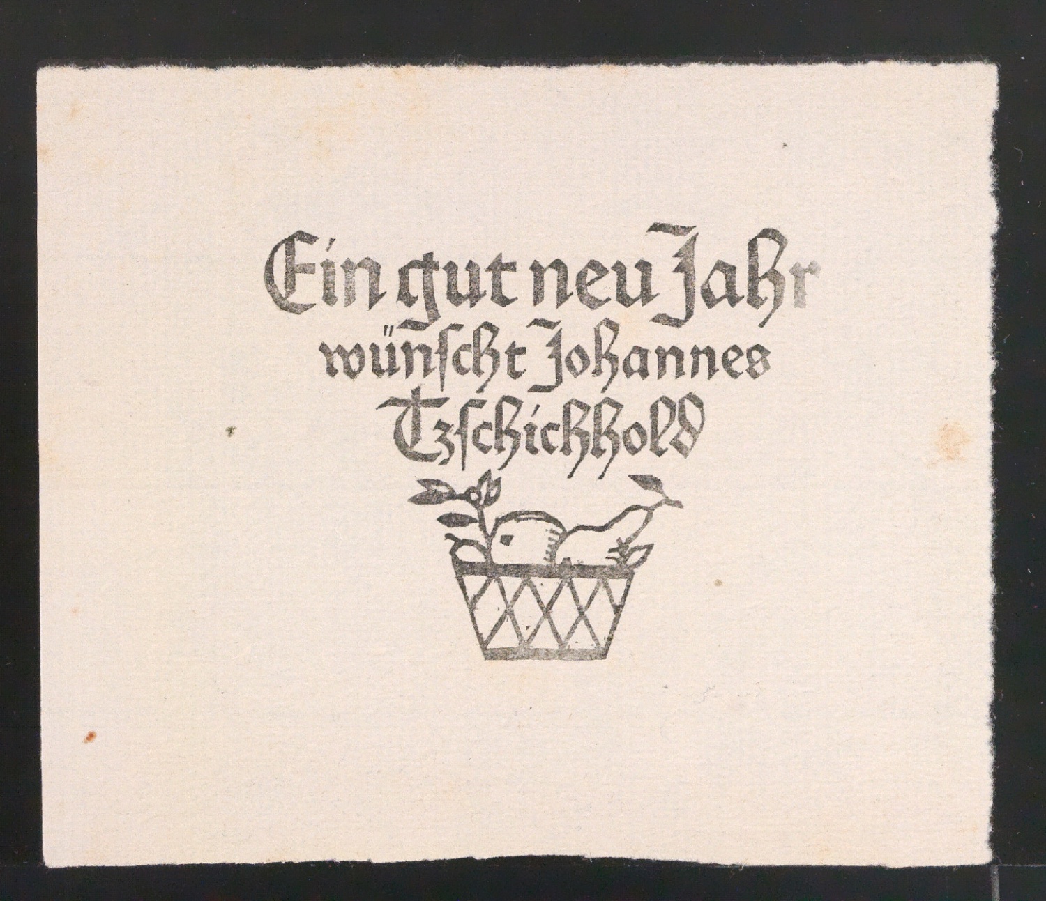 Ein gut neu Jahr wünscht Johannes Tzschichhold — Blatt 23