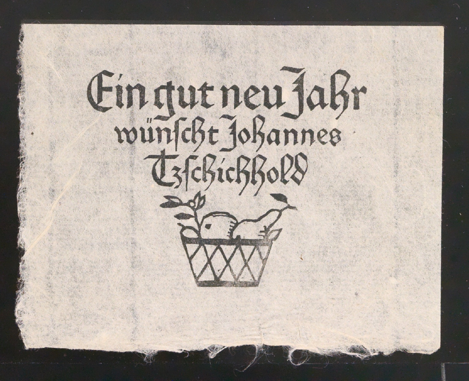 Ein gut neu Jahr wünscht Johannes Tzschichhold — Blatt 25