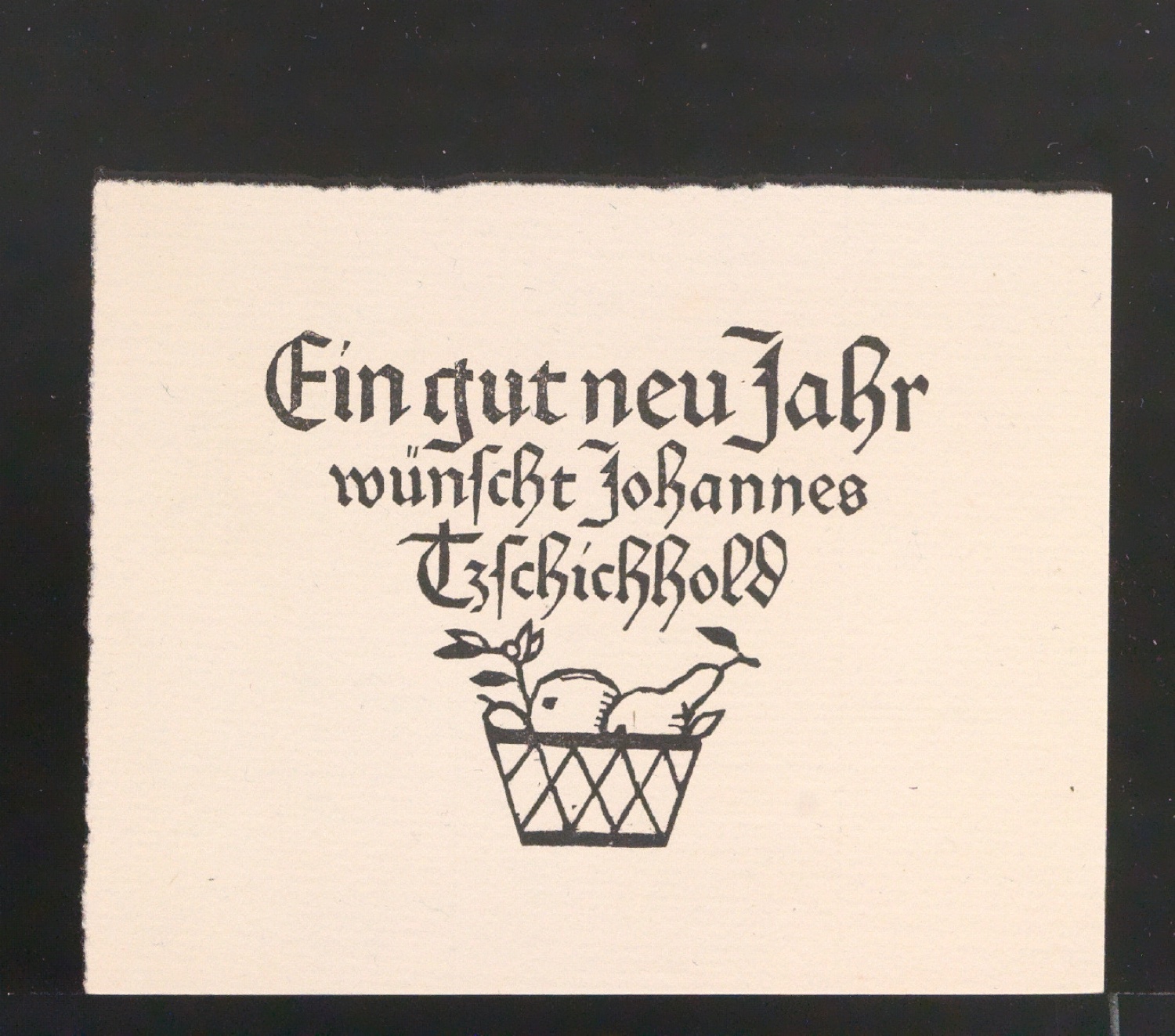 Ein gut neu Jahr wünscht Johannes Tzschichhold — Blatt 29