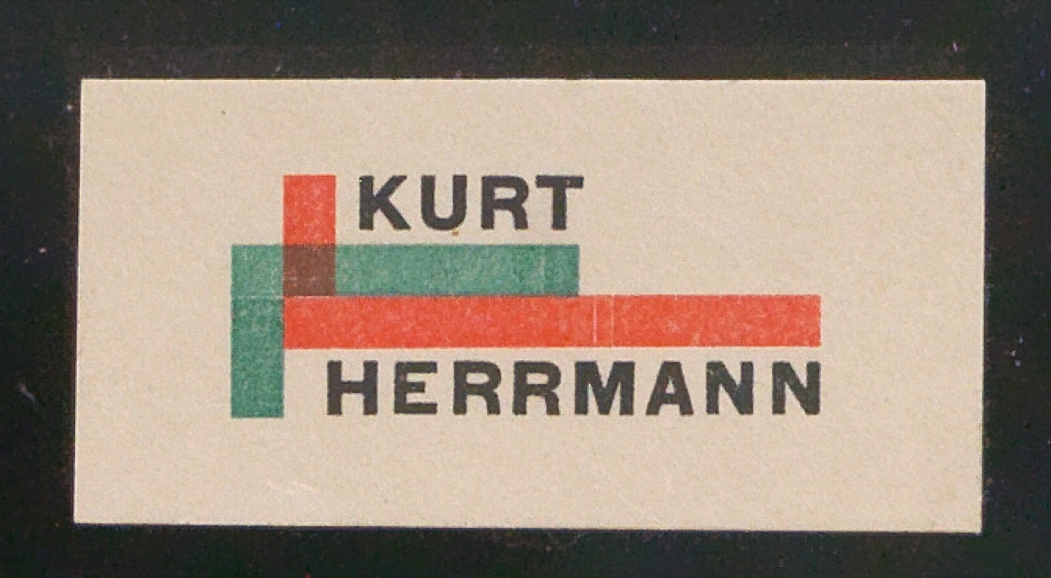 Probedruck von Briefkopf für Kurt Herrmann — Blatt 1