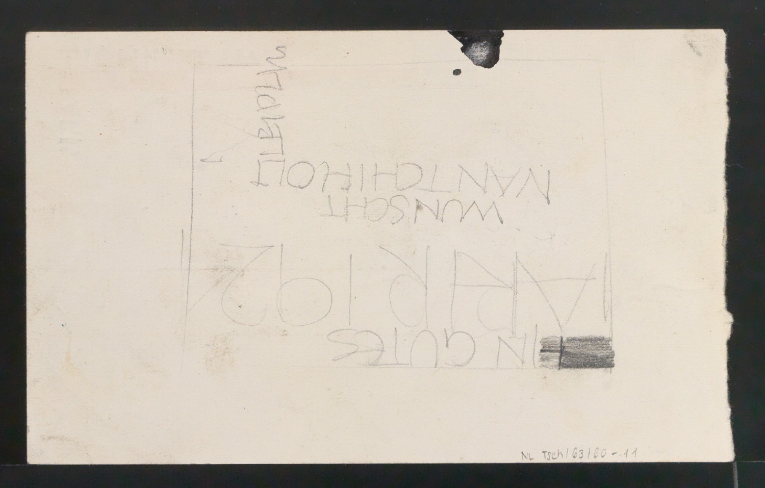 Probedrucke von Briefkopf für Ivan Tschichold, Paris — Blatt 6