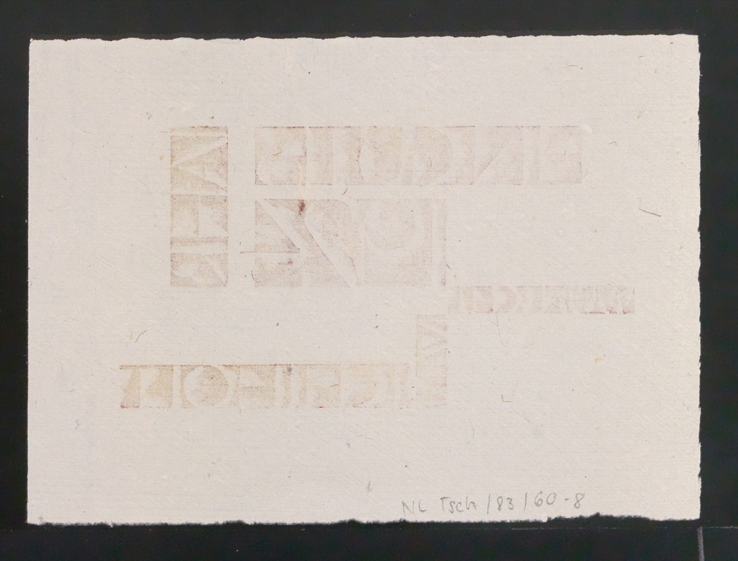 Probedrucke von Neujahrswunsch Ein Gutes Jahr 1924 — Blatt 4