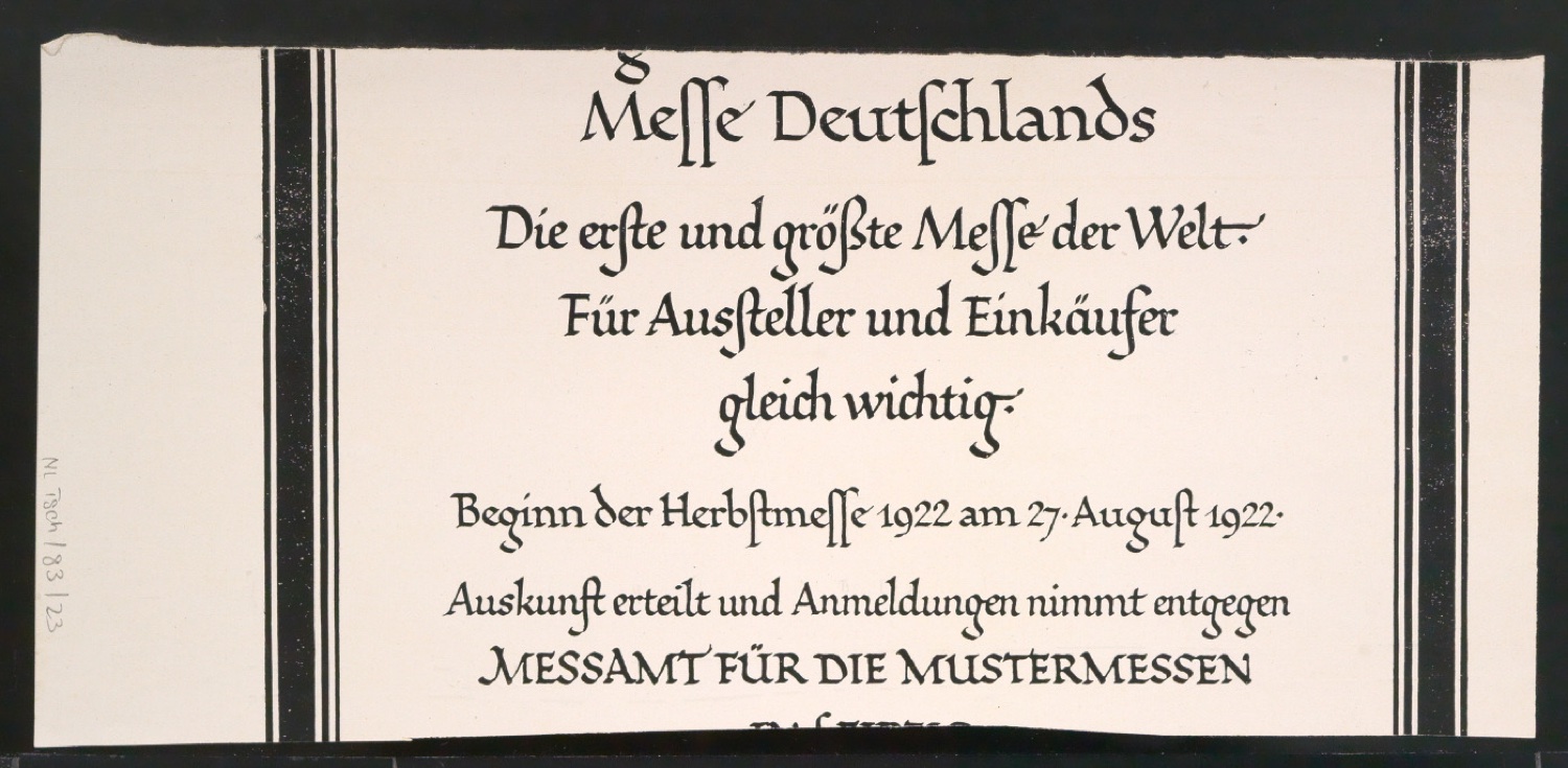 Entwurfsskizze von Anzeige Hermann Gerson Die neuen Modelle — Blatt 2