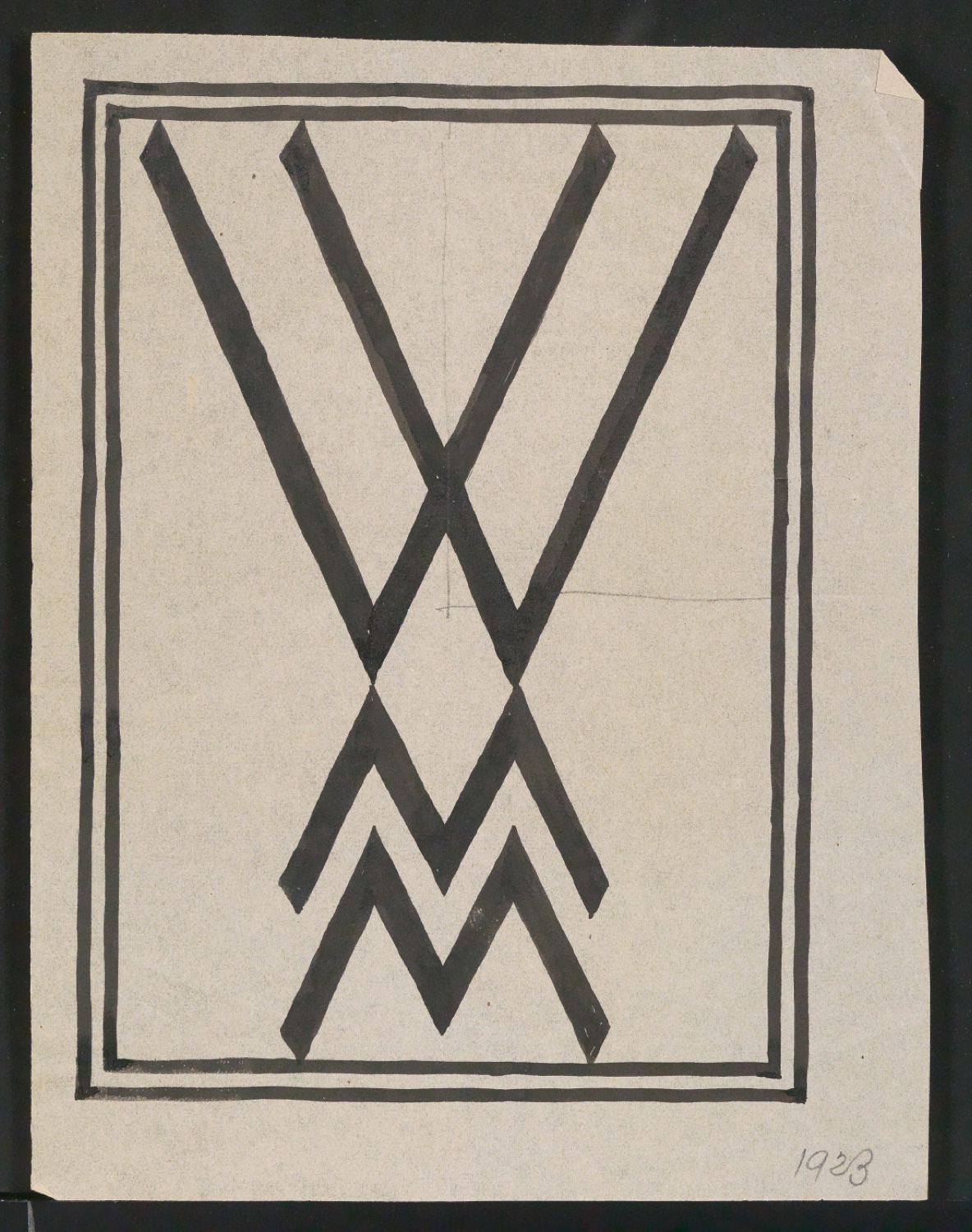Probedrucke und Entwurf von Firmenzeichen für Leipziger Messe WMM — Blatt 3