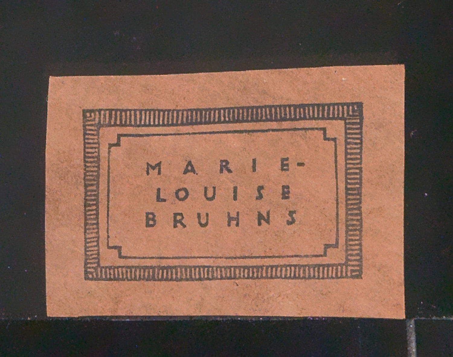 Exlibris für Marie-Louise Bruhns — Blatt 3