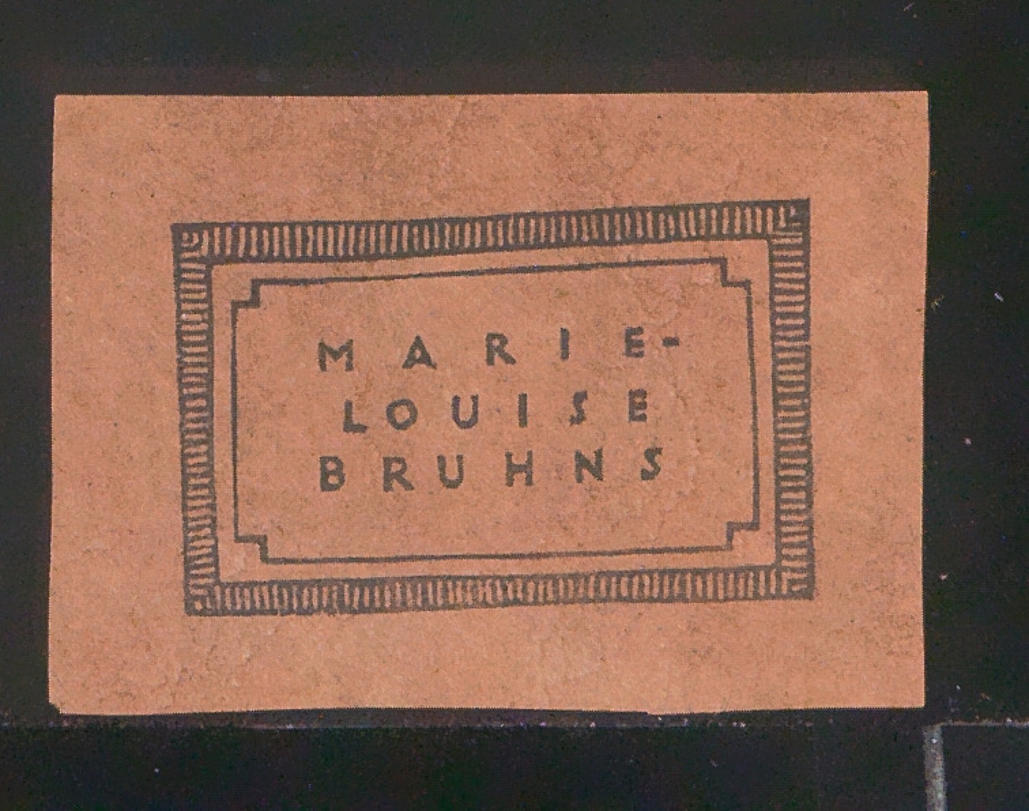 Exlibris für Marie-Louise Bruhns — Blatt 5