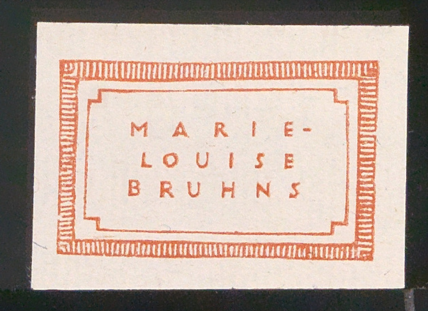 Exlibris für Marie-Louise Bruhns — Blatt 15