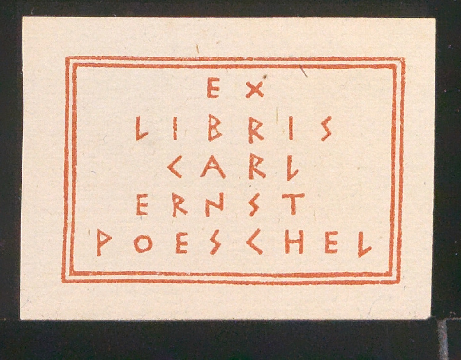 Exlibris für Carl Ernst Poeschel — Blatt 1
